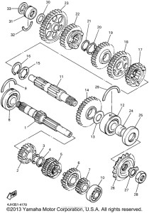 YZF600RP Трансмиссия