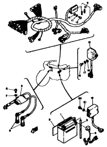 RD250LC Электрика 1