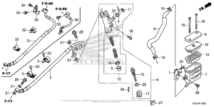 CRF250L (ABS) Задний тормозной цилиндр