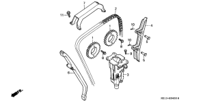 CB1000F Цепь грм / натяжное устройство