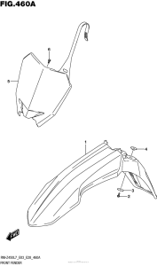 RM-Z450 Переднее крыло