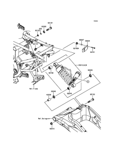KLE650 Подвеска  /  амортизатор