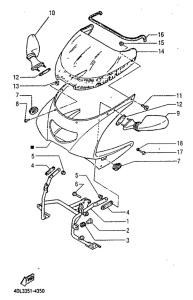TZR125RR Обтекатель 1