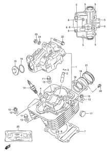 DF200 Головка цилиндров