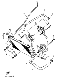 FZR400RR Radiator. hose