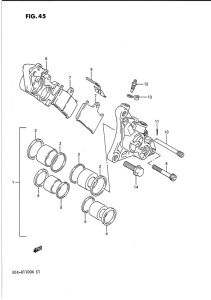 GSX-R1100 Передний суппорт тормозной