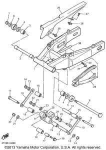 YZF600RKC Бугель