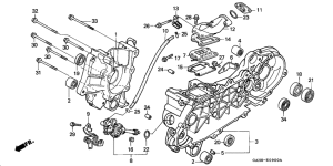 SK50M Crankcase / oil pump