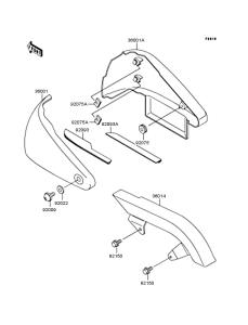 VN400 Боковые обтекатели