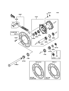  Задняя ступица колеса