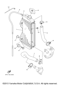 YZ85S Радиатор и Патрубки
