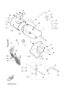 DT50R Топливный бак