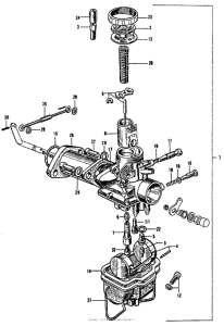 CB160 Cb / cl160right carburetor