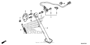 VT750RS Side stand (2)