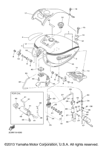 XVZ13TFSAC Топливный бак