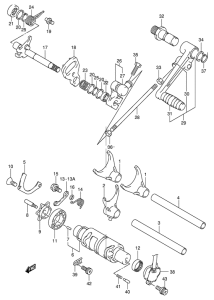 GSX1300R Переключение передач