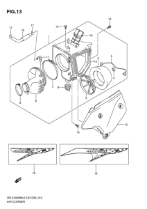 DR-Z400 Воздухоочиститель