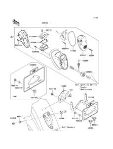 VN1600 Taillight unit ass`y