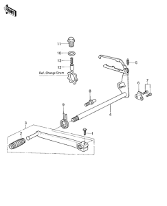 KZ400 Переключатель передач