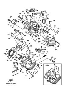 XVS650 Головка цилиндров