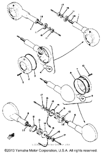 RD350A Поворотники