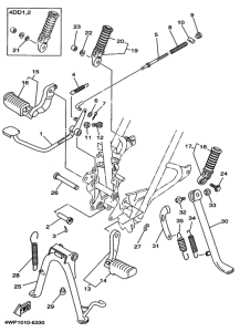 SR125L ｽﾀﾝﾄﾞ. ﾌｰﾄﾚｽﾄ
