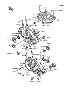 KMX200 Картер двигателя