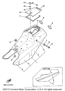 YSR50U Боковые обтекатели