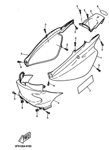 CW50RS Боковые обтекатели