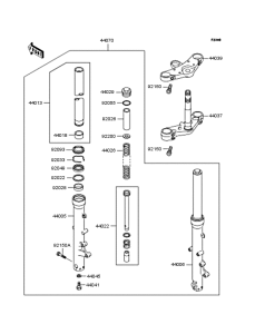ZR1100 Передняя вилка