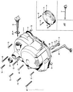 CL90 Крышка картера правая