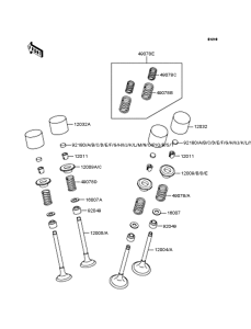 ZX400 Rocker arms / valves