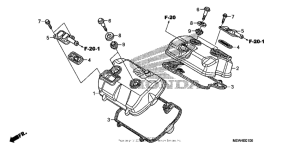 NT700V (ABS) Крышка головки цилиндров