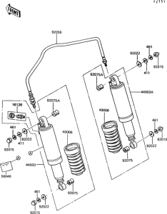 Z550 Подвеска  /  амортизатор