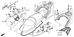FES150 Seat / rear carrier