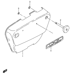 K125 Обтекатель задний