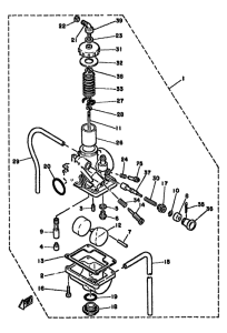YZ50H Карбюратор