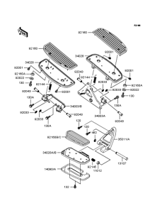VN1500 Подножки