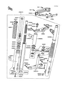 Z550 Front fork(1 / 2)