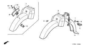 PK50S Переднее крыло