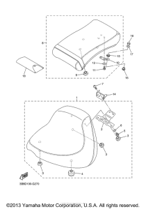 XVS11XCB Сиденье