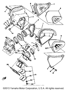 YZ100F Впускная система