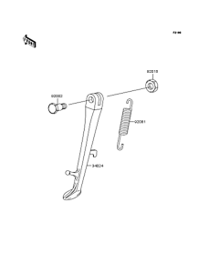 ZR400 Подножка