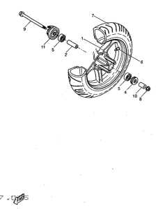 YQ50 Переднее колесо