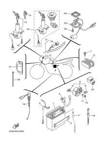 YBR125ED Электрика 1