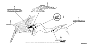 CRF1000 (ABS) Mark + Emblem (Monochrome)