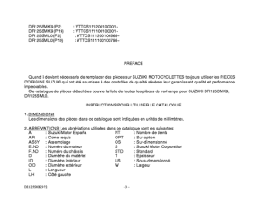 DR125 Catalog preface