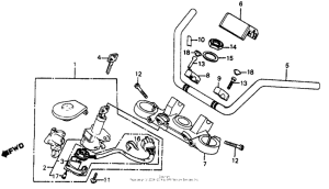 VF700C Handlebar + top bridge