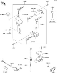 ER500 Замок зажигания