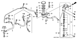 CB1000R Задний тормозной цилиндр